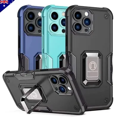 $10.98 • Buy Shockproof Case For IPhone 13 12 11 Pro Max XS 8 Heavy Duty Magnetic Hard Cover