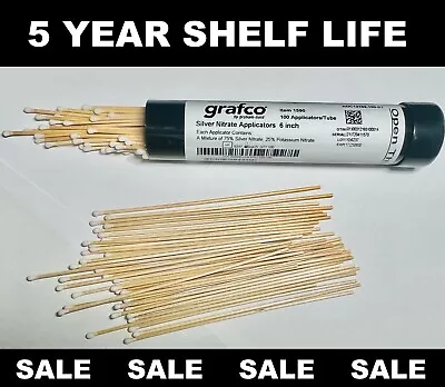 NEW 2024 GRAFCO Silver Nitrate Sticks 6  Applicator Dipped 3times 15ps FREE TUBE • $13.99