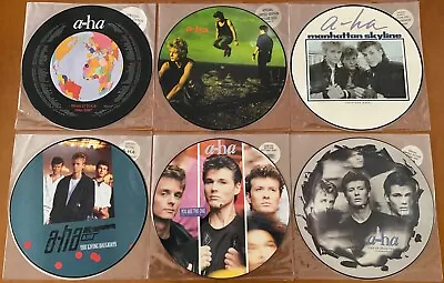 A-HA (1986 - 1998) RARE UK 6x 12  LIMITED EDITION PICTURE DISC VINYL COLLECTION! • $849.99