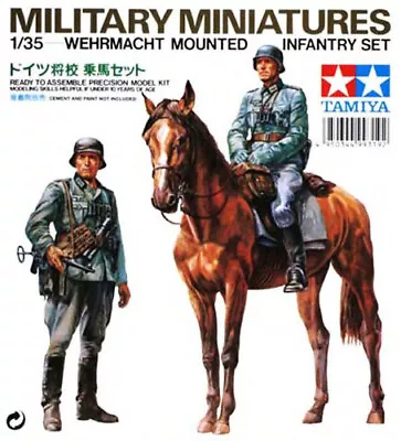 Tamiya 35053 Wehrmacht Mounted Infantry Set 1/35 Scale Plastic Model Figures • $12.65