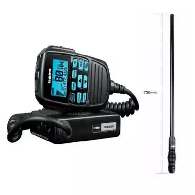 UNIDEN UH8060S 5W 80 CHANNEL RADIO + UNIDEN AT500BK 5.5dBi 73CM BLACK ANTENNA • $418.88