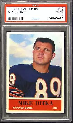 1964 Philadelphia #17 Mike Ditka PSA 9 • $172