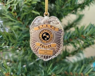 Resident Evil Christmas Ornament Raccoon City Police Department Badge W/ Cord • $14.99