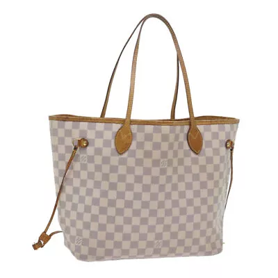 LOUIS VUITTON Damier Azur Neverfull MM Tote Bag N41605 LV Auth Am5160 • $1011.27