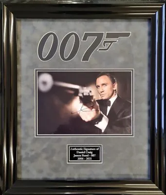 Daniel Craig Authentic Signed Framed 007 Presentation AFTAL • £395
