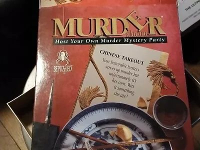 Chinese Takeout Murder A La Carte Game Host Your Own Party Bepuzzled 1994 • $19.99