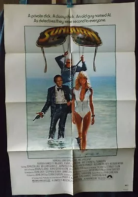 Sunburn   farrah Fawcett Charles Grodin Original One Sheet Cinema Poster • £9.99