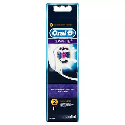 2PK Oral B 3D White Power Brush Refill Electric Toothbrush Heads Replacement • $35