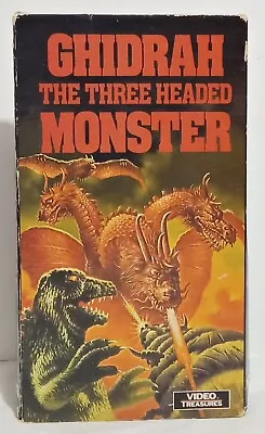 Ghidrah The Three-Headed Monster VHS Video Godzilla Rodan Mothra 1988 • $8.25