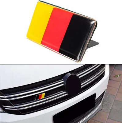 $17.09 • Buy For VW Golf Jetta Audi Front Car Grille Bumper German Flag Emblem Badge Sticker