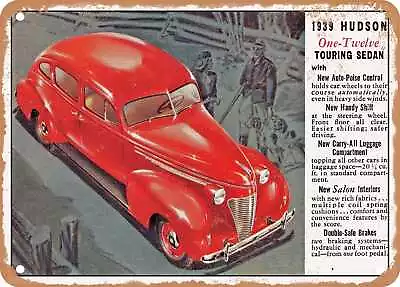 METAL SIGN - 1939 Hudson One Twelve Touring Sedan Vintage Ad • $21.95