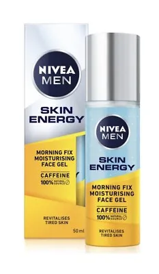 Nivea Men Skin Energy Morning Fix Moisturising Caffeine Face Gel - 50ml • £9.50