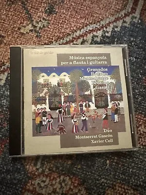 $14.99 • Buy Duo Montserrat Gascon Xavier Coll Musica Espanyola (Audio CD 1998) Flute Guitar