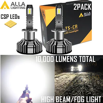 Alla Lighting Super Bright H1 Fog Light BulbBeam Cast On Road W/ Cut Off Line • $84.89