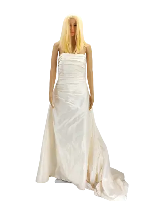 House Of San Patrick La Sposa Strapless Ivory Wedding Dress (Size 6-8) • $85