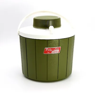 Vintage Coleman Poly-Lite Green 1 Gallon Cooler Water Jug 1970s Canada • $19.91