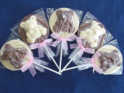 £2.60 • Buy BABY SHOWER/CHRISTENING PINK Teddy CHOCOLATE LOLLIPOP/S/SWEET/FILLERS/FAVOURS
