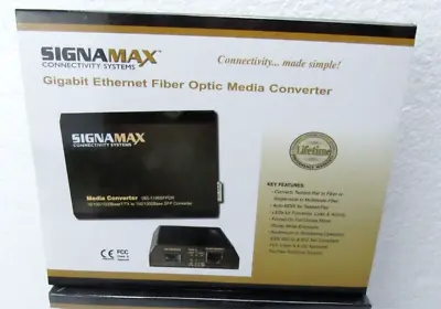 Signamax 065-1196SFPDR 10/100/1000 To 100/1000 SFP Media Converter [CTG] • $206.15