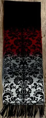 Merona Scarf Womans One Size Baroque Ombre Fringed 12x62 • $7.99