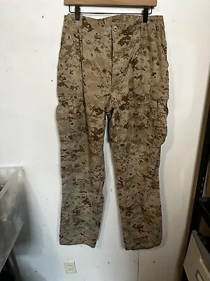 USMC Marine Corps - DESERT Digital MARPAT MCCUU Trousers Pants - MEDIUM LONG • $33.76