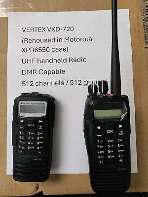 Used VERTEX STANDARD VXD-720 UHF DMR Handheld Radio Amateur HAM Digital Mobile • $99.99