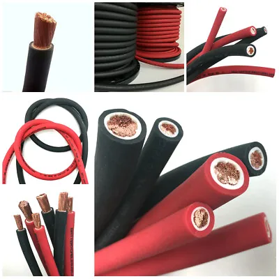 Extreme Battery Cable Marine Auto Solar Extra Flexible Pure OFC Copper USA Made • $28