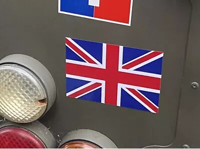 Military Vehicles  Land Rover Wolf Union Jack Flag Stickers X2 Rm. • £4.69