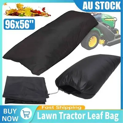 $25.88 • Buy 96*56 Inch Lawn Tractor Leaf Bag Grass Catcher Bag For Fast Leaf Collection 210D
