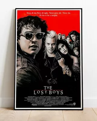 THE LOST BOYS KEIFER SUTHERLAND REPRO Film Poster 36 X24  (similar To A1 ) • £11.99