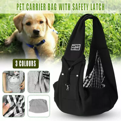 Dog Cat Pet Sling Carrier Backpack Travel Shoulder Bag Pouch Puppy Outdoor Carry • $20.78