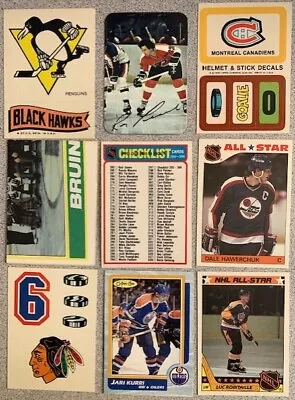 Vintage Hockey INSERTS -Unmarked CLs -Stickers All-Stars Team Cards +-YOU PICK • $2.99