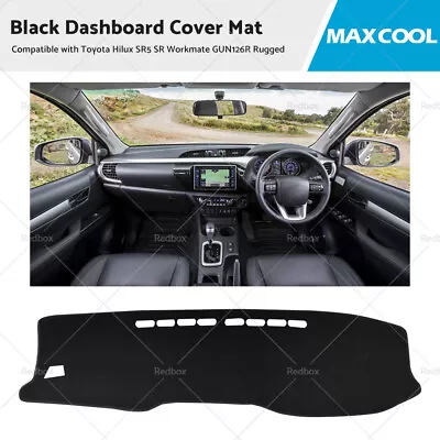 $24.50 • Buy Dash Cover Mat Suitable For Toyota Hilux SR5 SR Workmate GUN126R Rugged 16-20