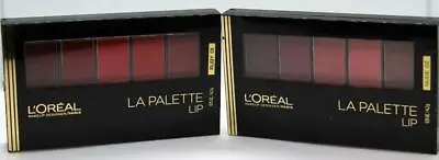 L'oreal  Lip Color LA Palette #01 Ruby Red & #2 Nude (Lot Of 2)   Free S&H • $10.99