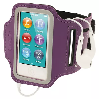 Purple Sports Jogging Gym Armband For New Apple IPod Nano 7th Generation 7G • $12.35