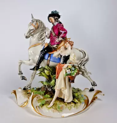 Fine Capodimonte Gloss Figure  My Gallant Love  By Pellati - Ipa Factory • £170