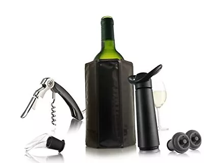 Vacuvin Special Edition Wine Essentials Giftset Standard Black • $39.26