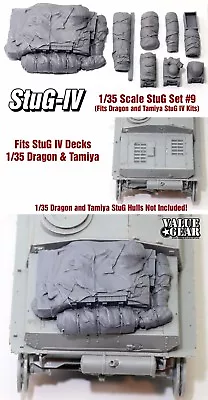 1/35 Scale StuG IV Deck Stowage Set #9 (8 Pieces) - Value Gear Resin • $15