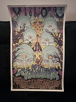 Mastodon 2009 14.5x22.5 Crack The Skye Tour Lithograph Print Poster • $51