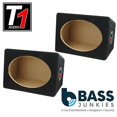 £34.95 • Buy T1 Audio T1-6x9 Pair 6x9 Car Speakers Box Bass Enclosure 15mm MDF BLACK Carpet