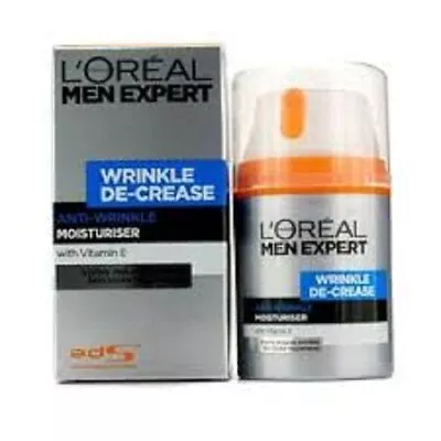 L'Oreal Men Expert Wrinkle De-Crease Anti-Wrinkle Moisturiser 50ml • £9.75