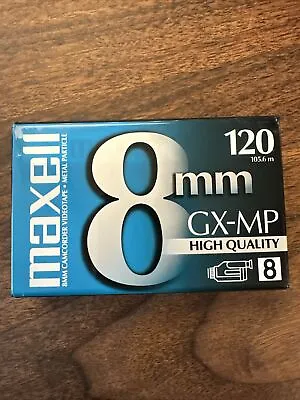 Maxell 8mm GX-MP High Quality 120 Camcorder Video Cassette Tape • $5