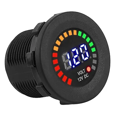 Waterproof 12V LED Car Van Boat Marine Voltmeter Voltage Meter Battery Gauge US • $8.79