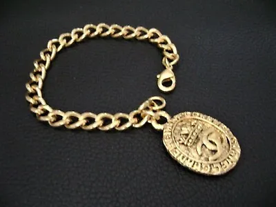 Authentic Chanel Vintage Cc Logos Oval Charms Bracelet • $525