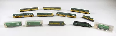 N Scale Train 3 Locomotive 9 Cars Micro-Trains Kato Atlas Arnold-Rapido • $100