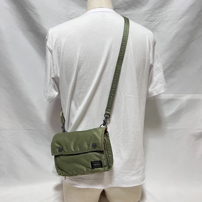 $130 • Buy Yoshida Porter Tanker Waist Bag Mini Shoulder Bag BAage Green Both Men And Women
