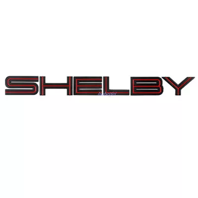 Black Red 3D Letter Front Rear Trunk Sticker Badge Emblem For Mustang SHELBY • $13.50