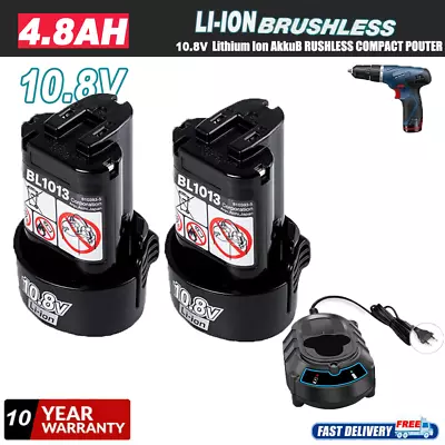 For MAKITA BL1014 12V Lithium 10.8 Volt 4.8Ah BL1013 Battery / Charger DC10WA • $15.89