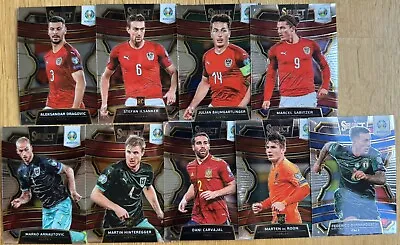 Panini Select UEFA Euro 2020 Bundle Of 9 Cards Inc Rookies - Austria/Italy/Spain • £2