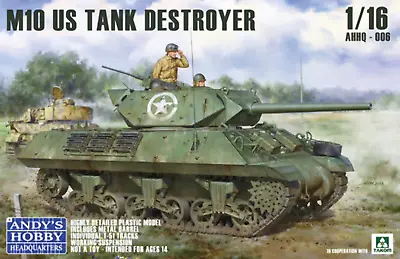 Andy's Hobby HQ 1/16 US M10 Tank Destroyer W/ Figure AHHQ-006 • $149.99