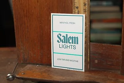 Vintage 1980's Store Display Sticker Cigarette Decal Salem Lights • $4